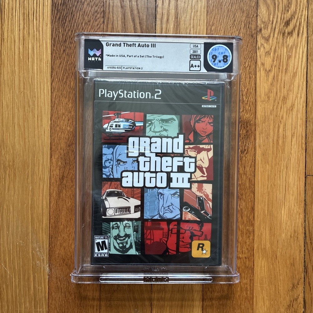 Grand Theft Auto III GTA From Trilogy PS2 Playstation 2 WATA 9.8 A++